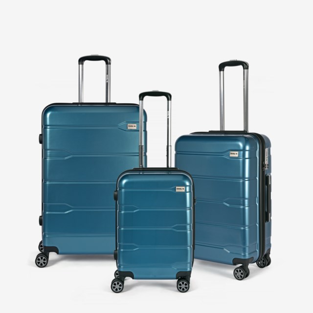 Resväskset RW Travel RW Classic, 3-pack, oceanblå, TSA-lås - 1