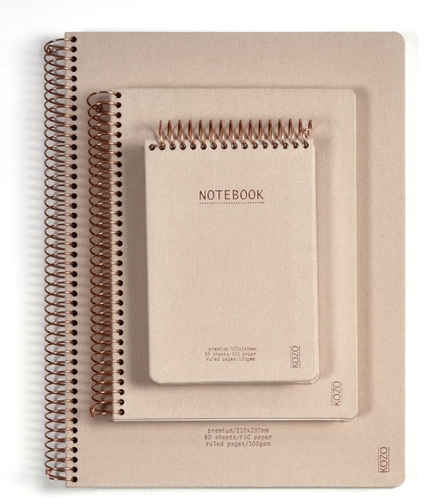 Anteckningsblock Kozo Premium A5, sand - A5 - 1