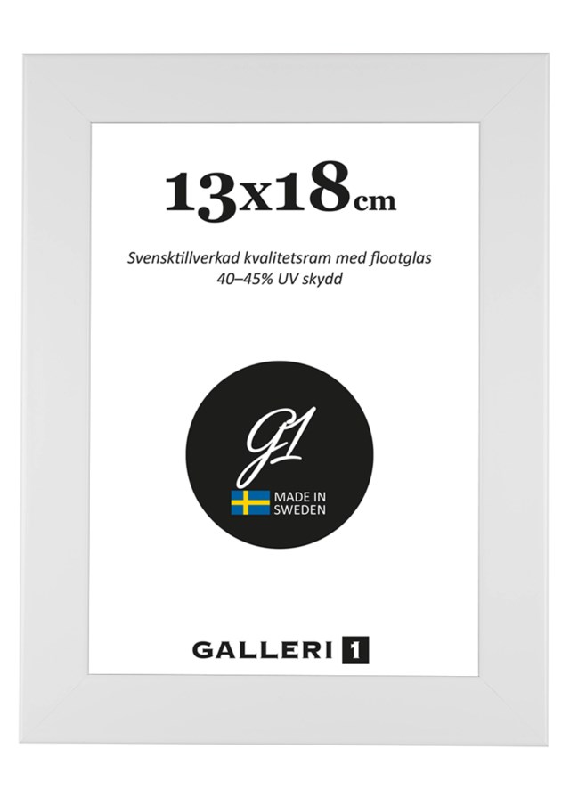 Fotoram vitfärgad trä platt 70x100cm - 700x1000mm - 1