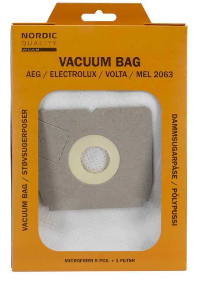 MEL 2063 Dammsugarpåsar 5st + 1 Filter - 1