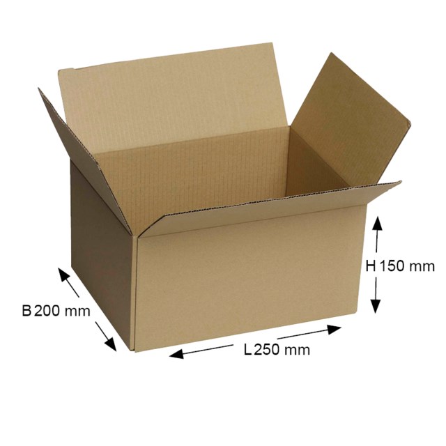 Wellpapplåda För A5 250X200X150 - 250x200x150mm - 1