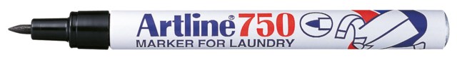 Textilpenna Artline 750 Laundry svart - 0,7mm - 1