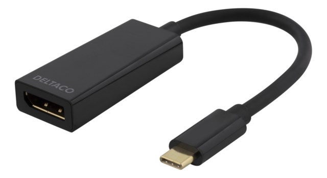 USB 3.1 till DisplayPort-Adapter USB Typ C - DP Hona Svart - 1