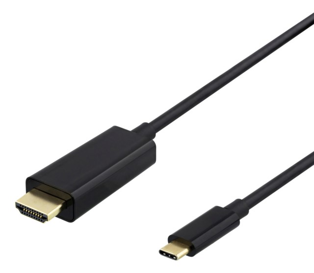 USB-C till HDMI-kabel 1m 4K@60Hz Svart - 1